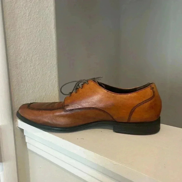 Cole Haan Air Dress Shoes Men's 10.5 M Derby Oxford Leather Brown Lace Up C09161 - Picture 3 of 10